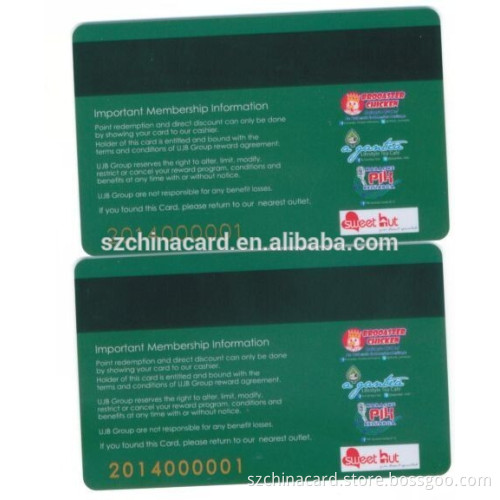 China manufacturer laser sequenitial number business card